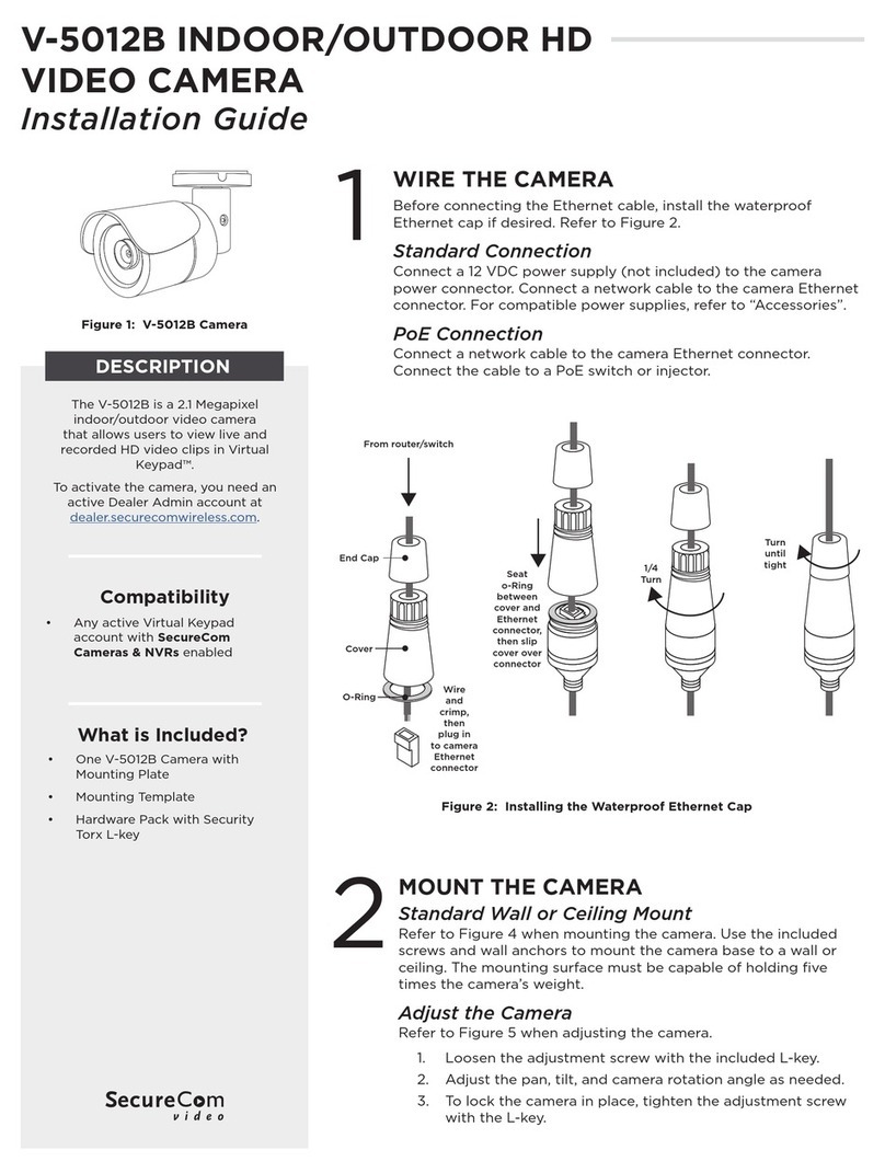SECURECOM V-5012B installation guide