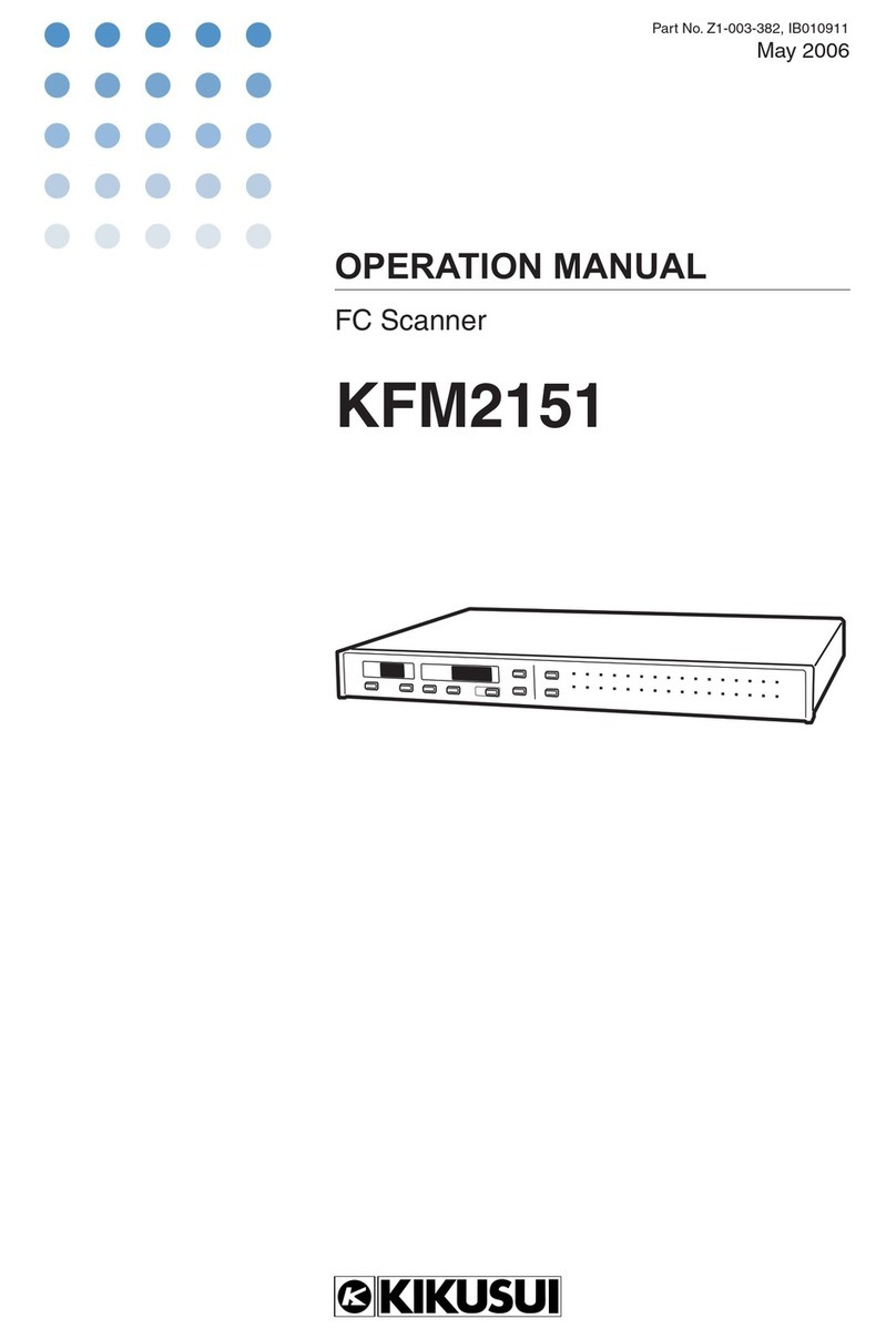 Kikusui KFM2151 Operation manual