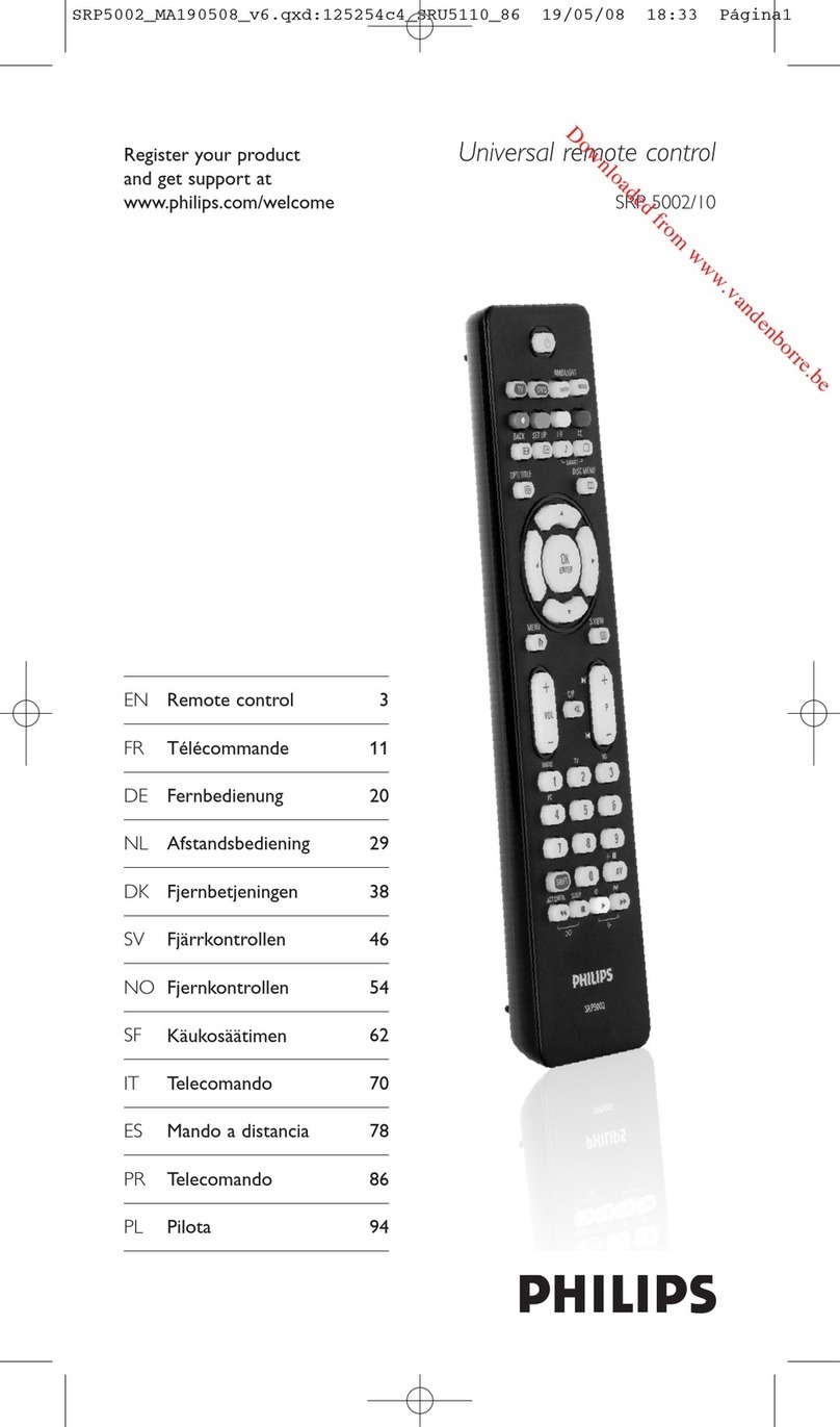 Philips SRP5002 installation guide