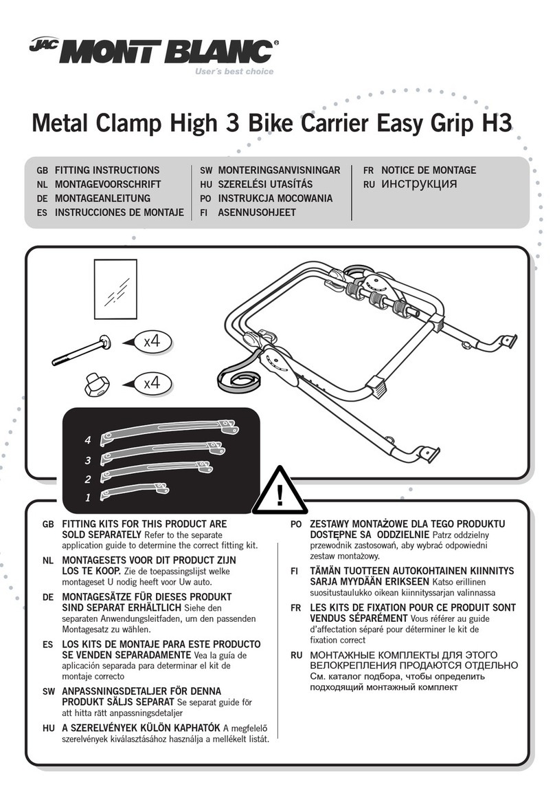 JAC Mont Blanc H3 Fitting instructions JAC Mont Blanc H3 Fitting instructions
