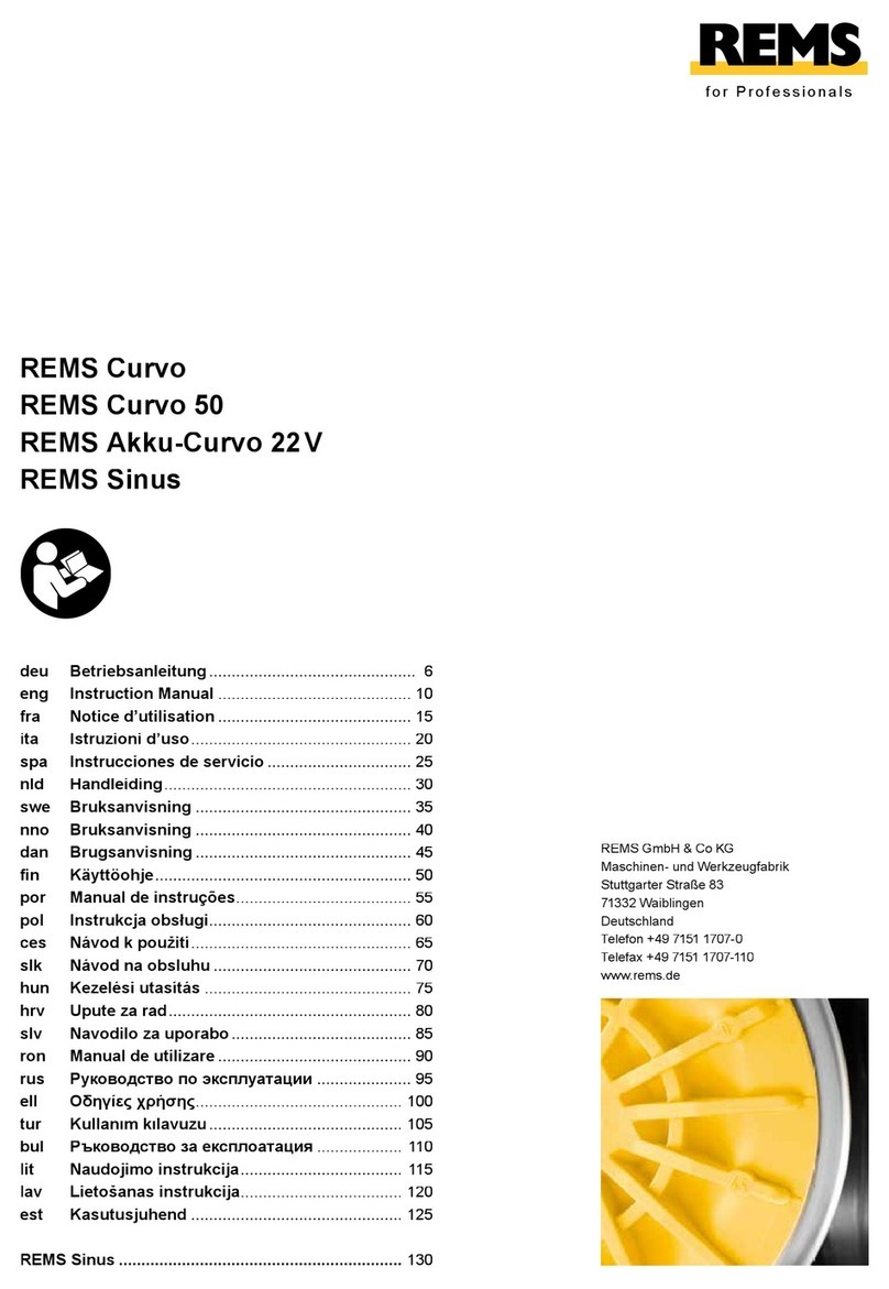 REMS Curvo instruction manual