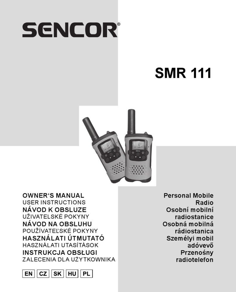Sencor SMR 111 owner's manual