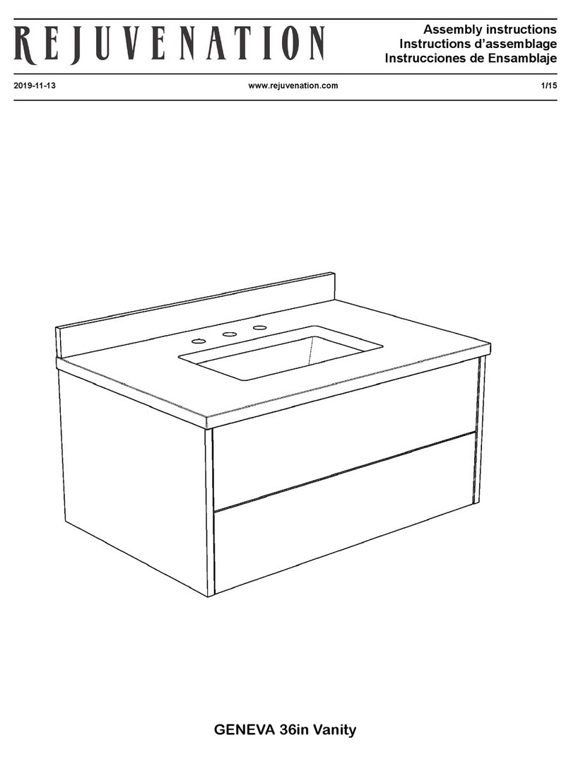 Rejuvenation GENEVA 36in Vanity Assembly instructions Rejuvenation GENEVA 36in Vanity Assembly instructions