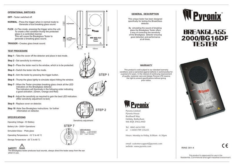 Pyronix BREAKGLASS 2000 quick start guide