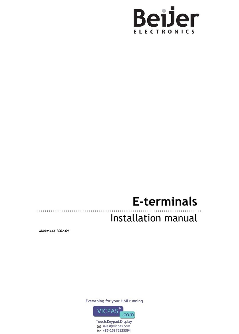 BeiJer E50 installation manual