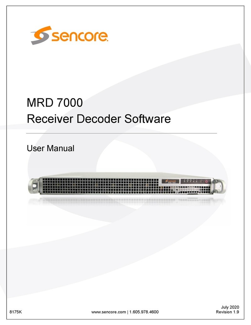Sencore MRD 7000 user manual