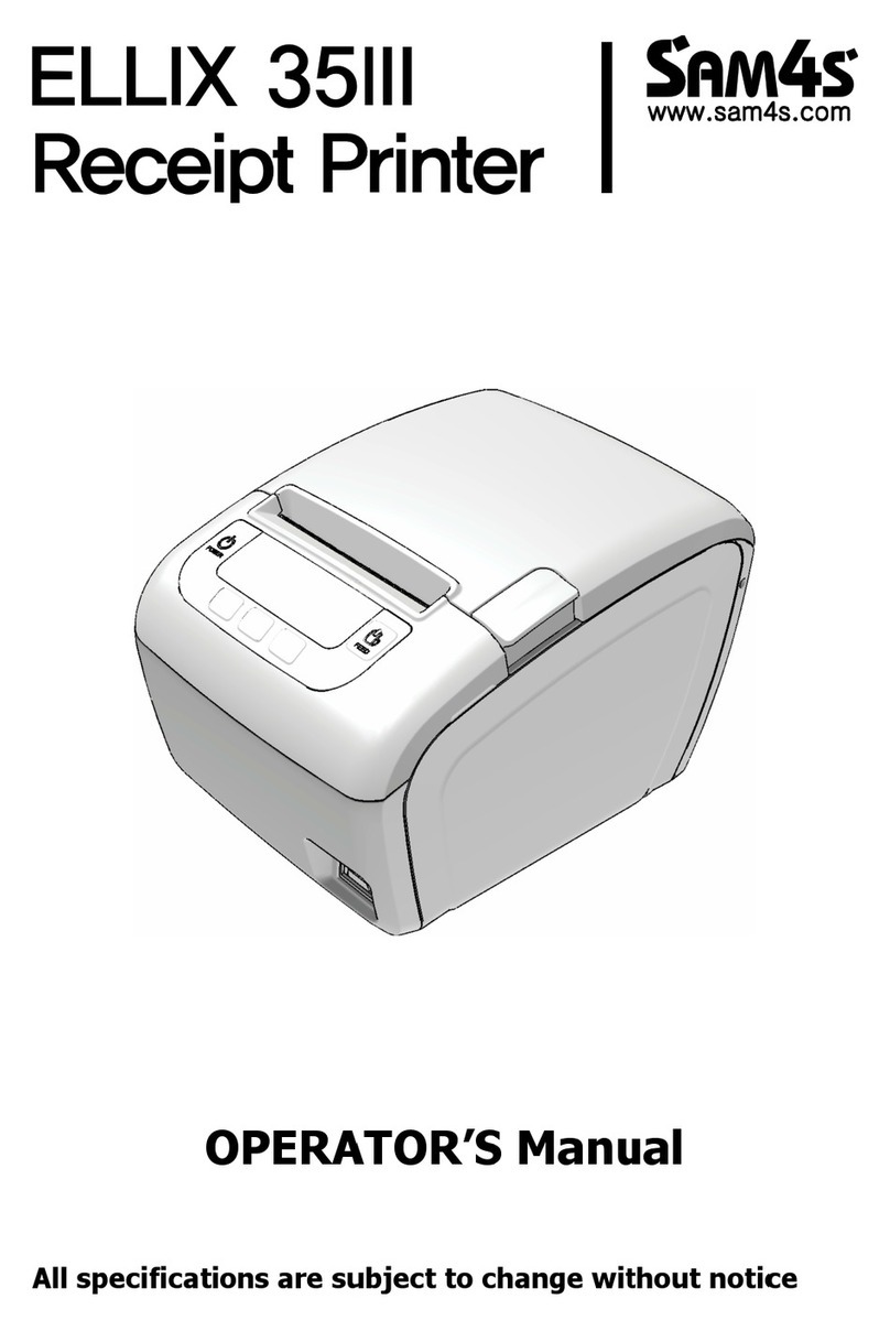 Sam4s ELLIX 35III User manual