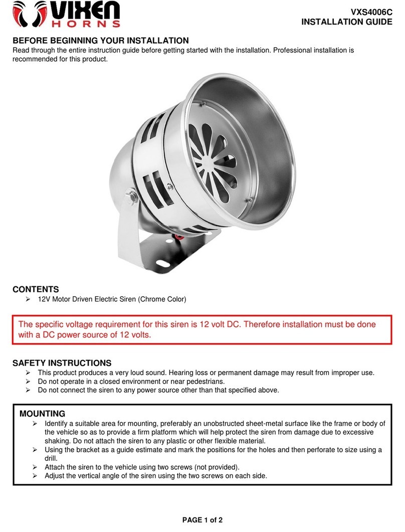 Vixen Horns VXS4006C installation guide