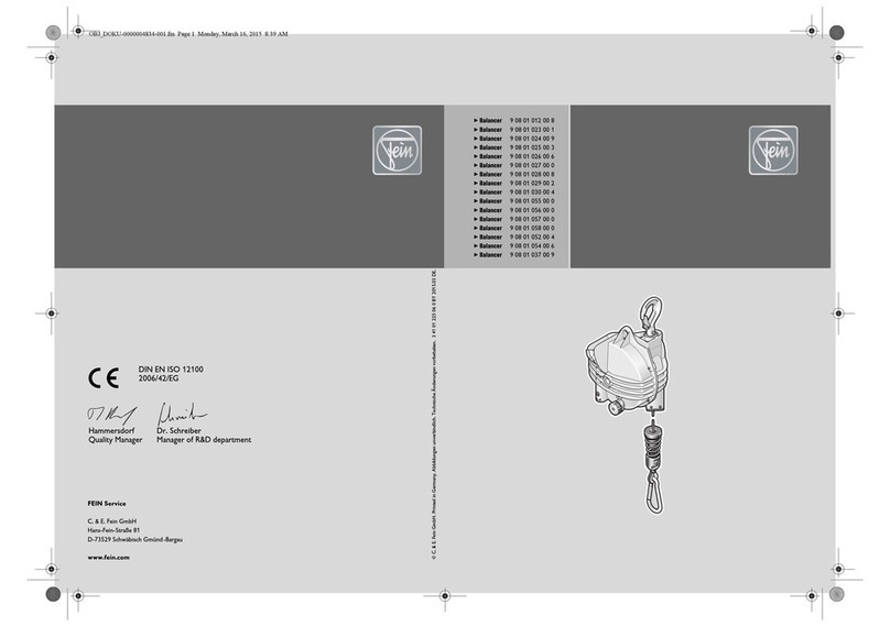 FEIN Service 9 08 01 012 00 8 User manual