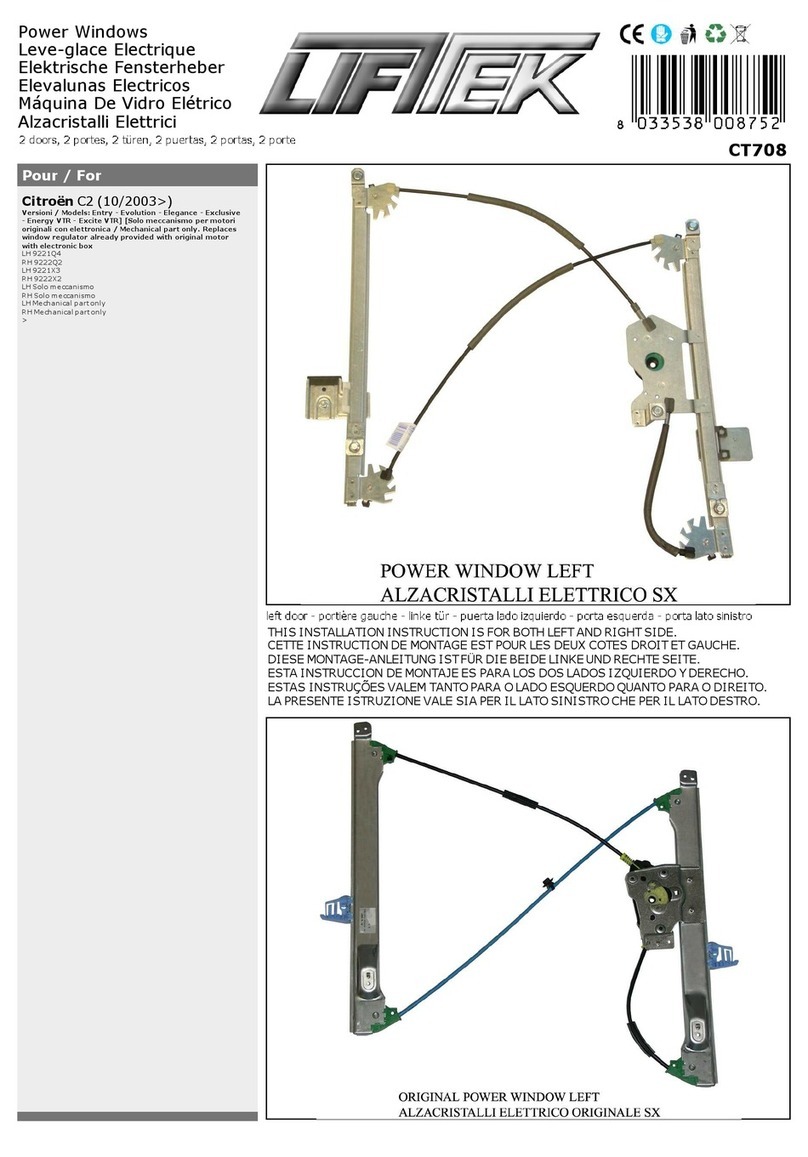 Lift Tek CT708 Installation instruction