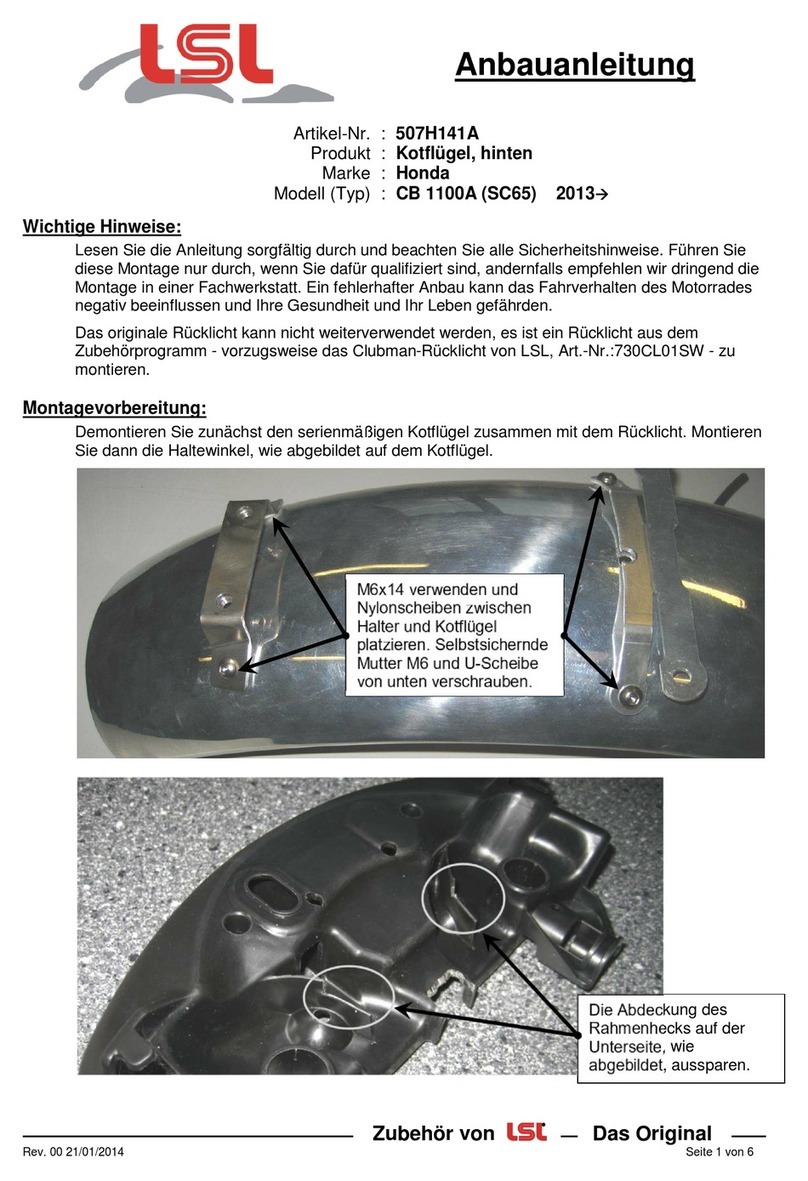LSL 507H141A FITTING INSTRUCTION