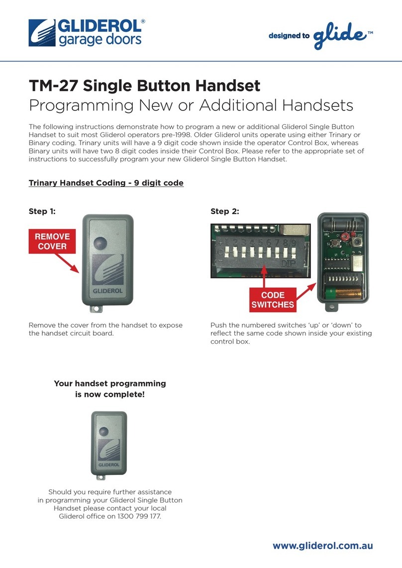 Gliderol TM-27 instructions