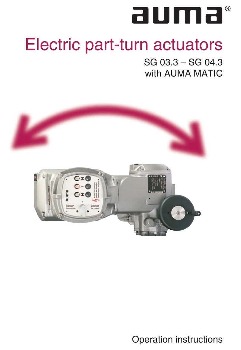 AUMA SG 03.3 Operation instructions AUMA SG 03.3 Operation instructions