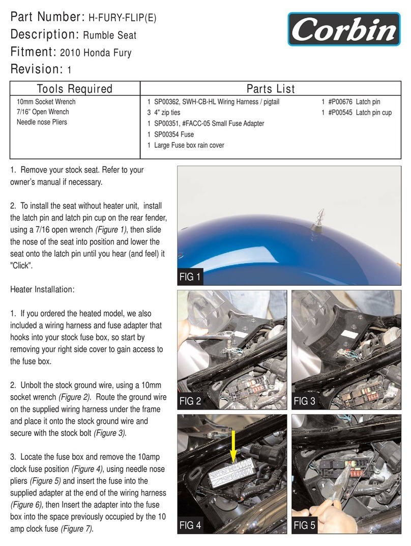 Corbin H-FURY-FLIP quick start guide