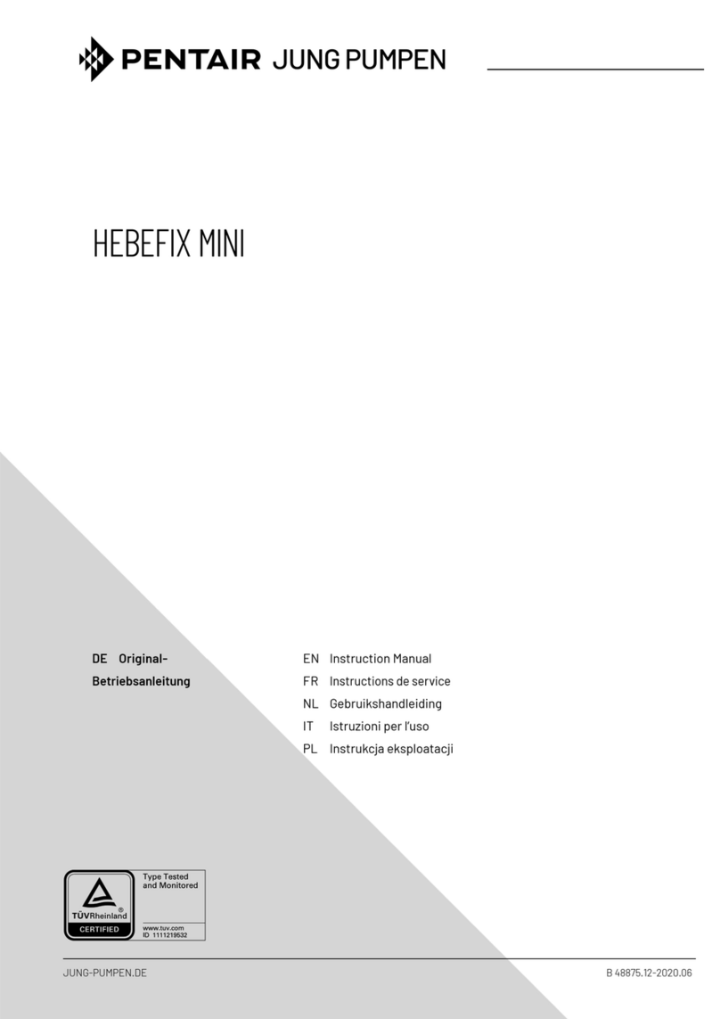 Pentair Jung Pumpen HEBEFIX MINI instruction manual