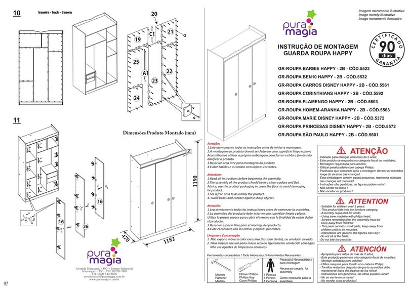 pura magia GR-ROUPA BARBIE HAPPY - 2B Assembly instructions