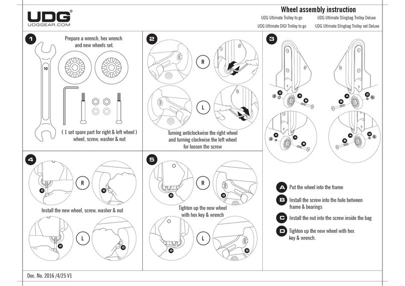 UDG Ultimate Trolley to go Assembly instruction