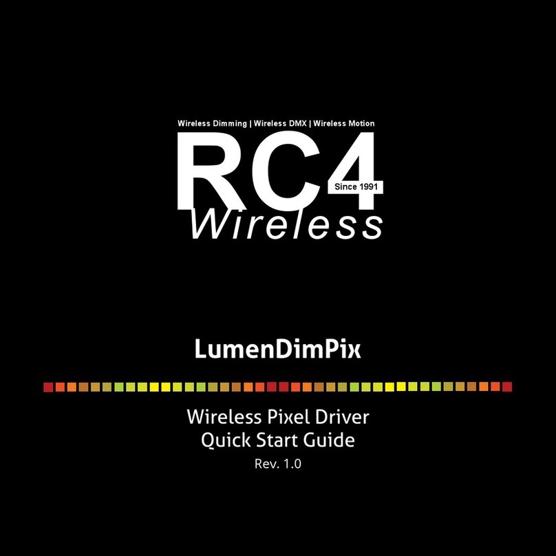 RC4 Wireless LumenDimPix quick start guide