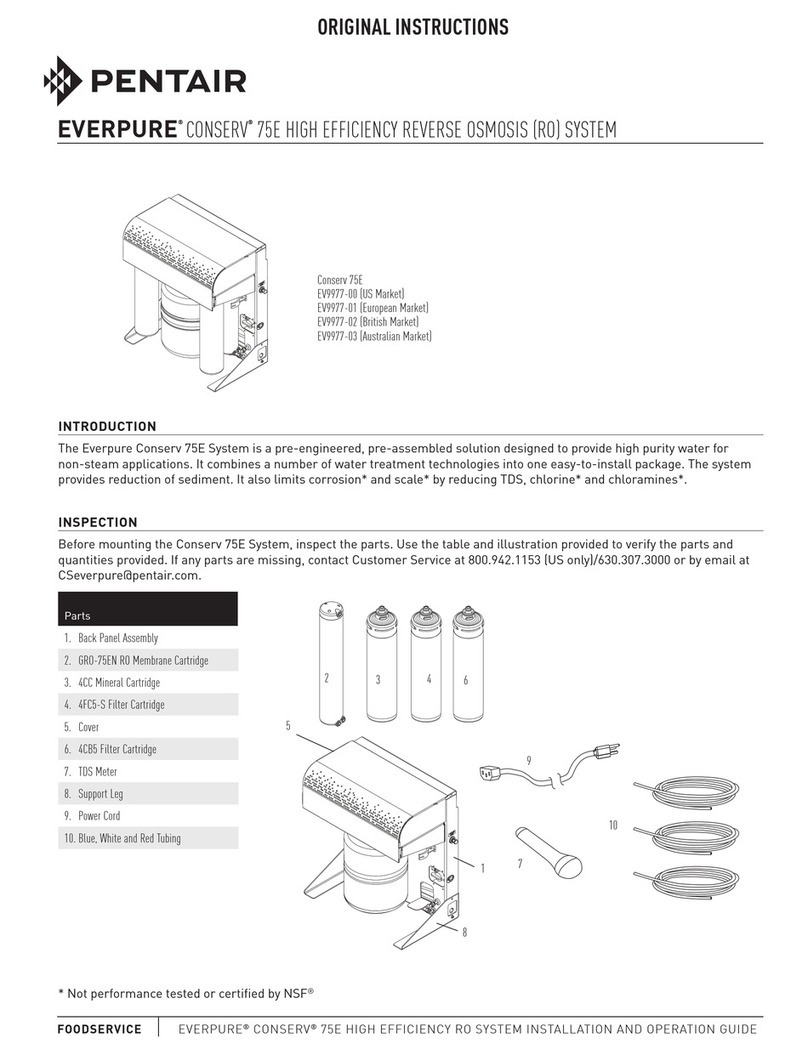 Pentair EVERPURE CONSERV 75E EV9977-00 Original instructions
