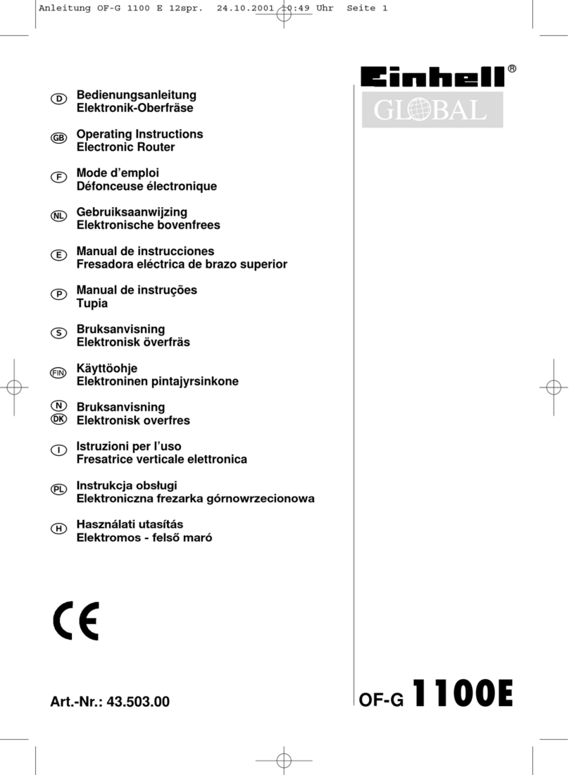 EINHELL OF-G 1100E operating instructions