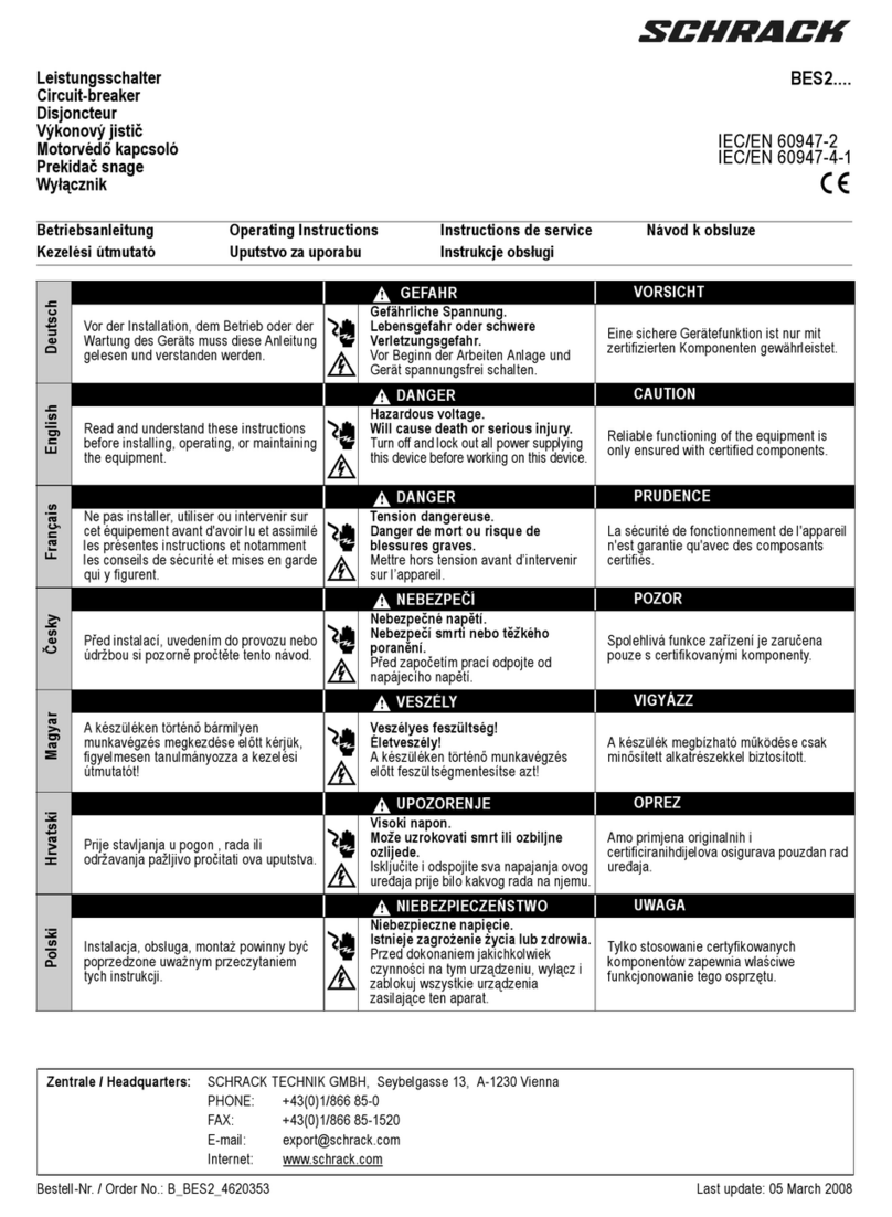 Schrack BES2 Series User manual