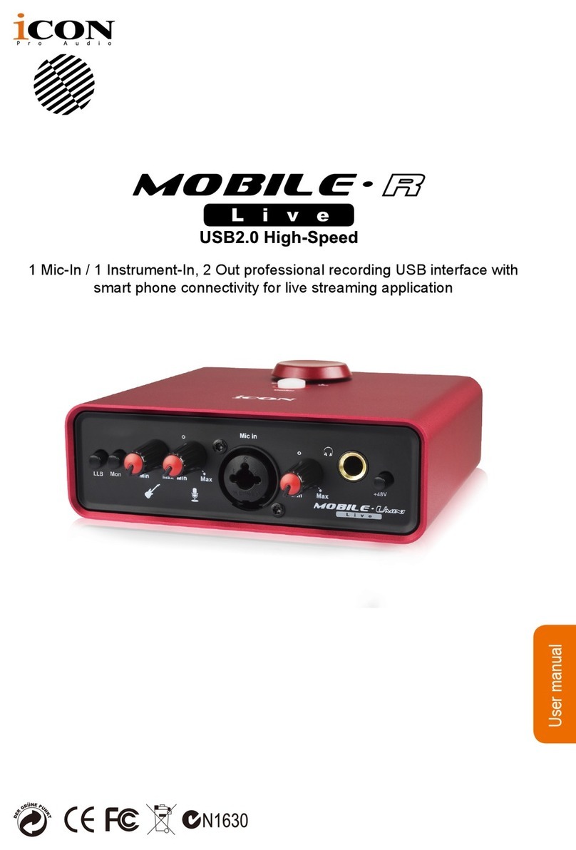 iCON Pro Audio MobileR Live user manual