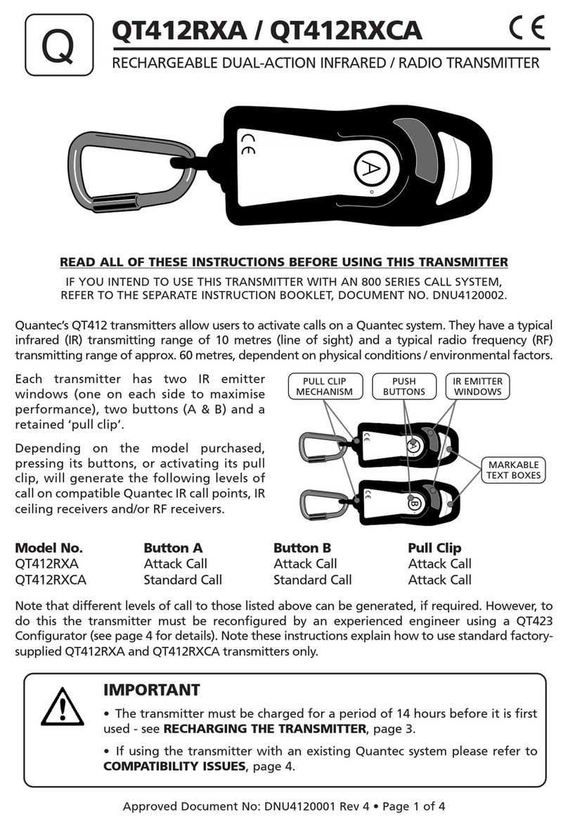 Quantec QT412RXA instructions