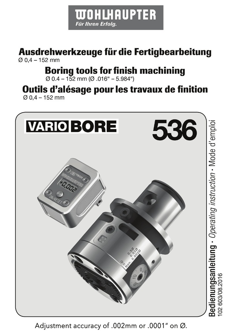 WOHLHAUPTER VARIOBORE 536 manual