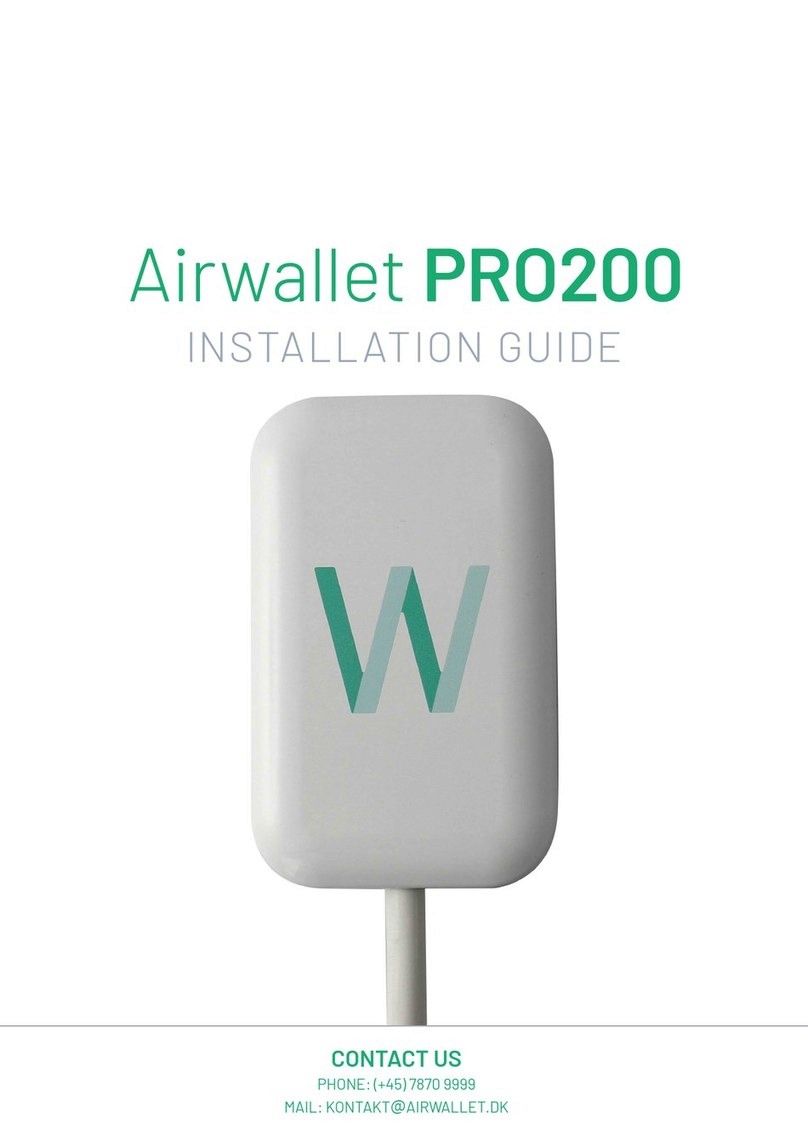 Airwallet PRO200 User manual