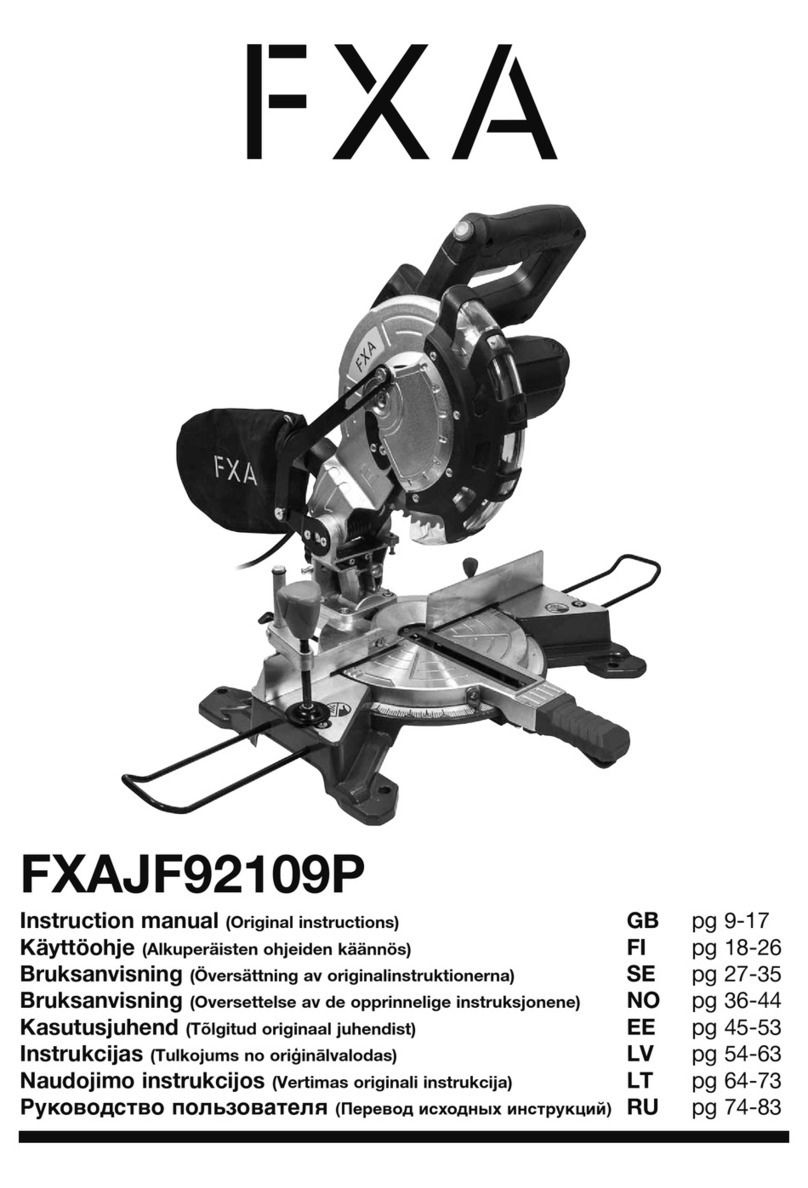 FXA FXAJF92109P instruction manual