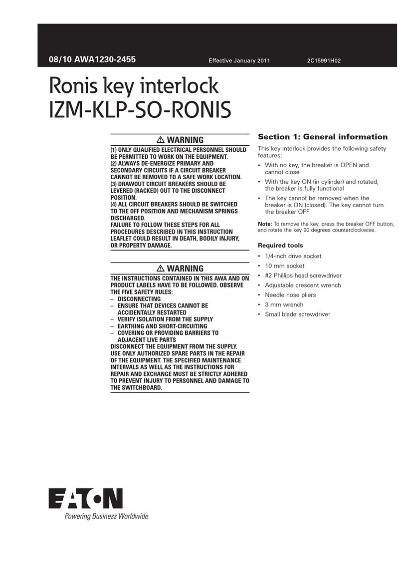 Eaton IZM-KLP-SO-RONIS User manual
