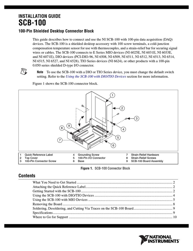 National Instruments IMAQ SCB-100 User manual