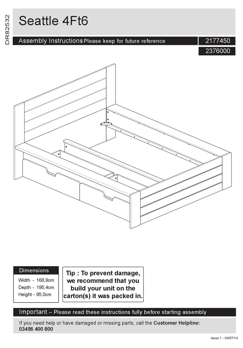 Argos Seattle 4Ft6 User manual