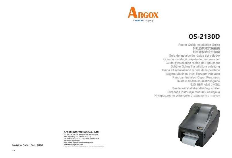 SATO Argox OS-2130D Quick installation guide