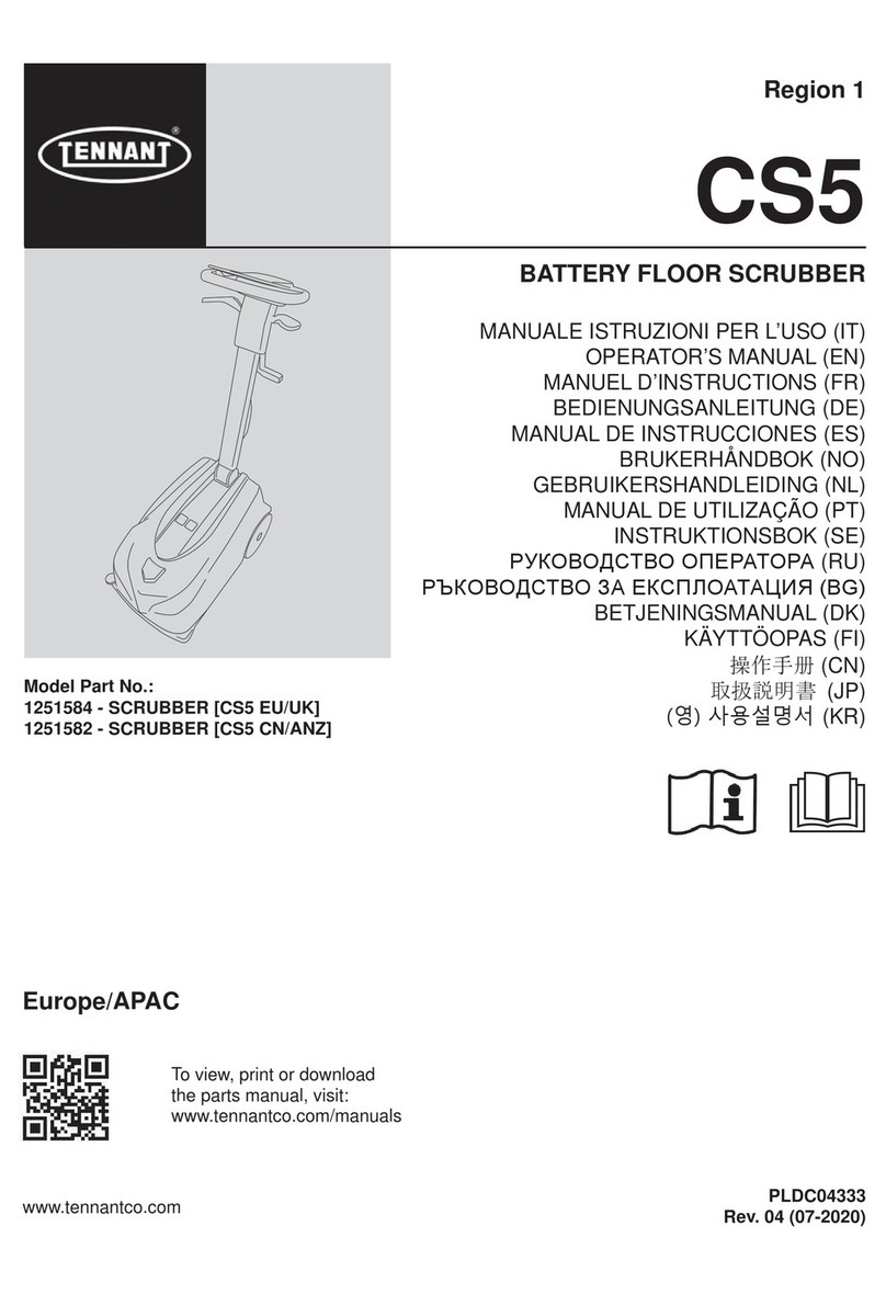 Tennant CS5 Operator's manual