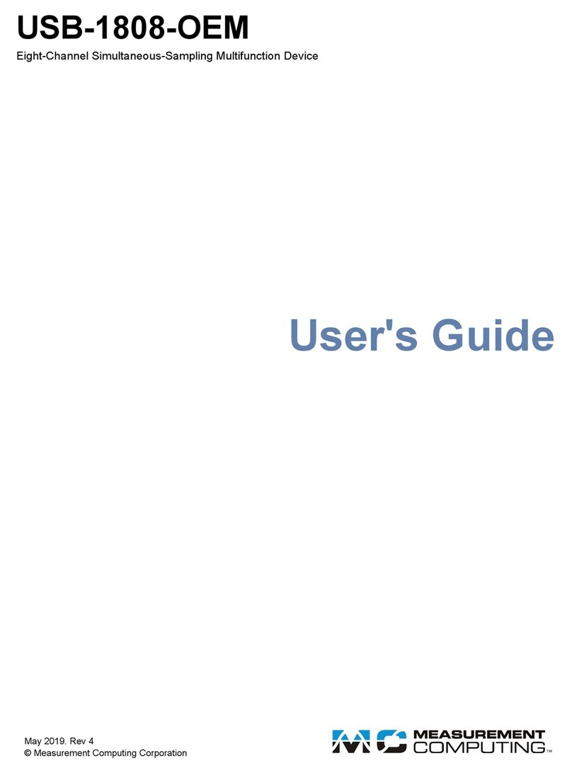 Measurement Computing USB-1808-OEM User manual