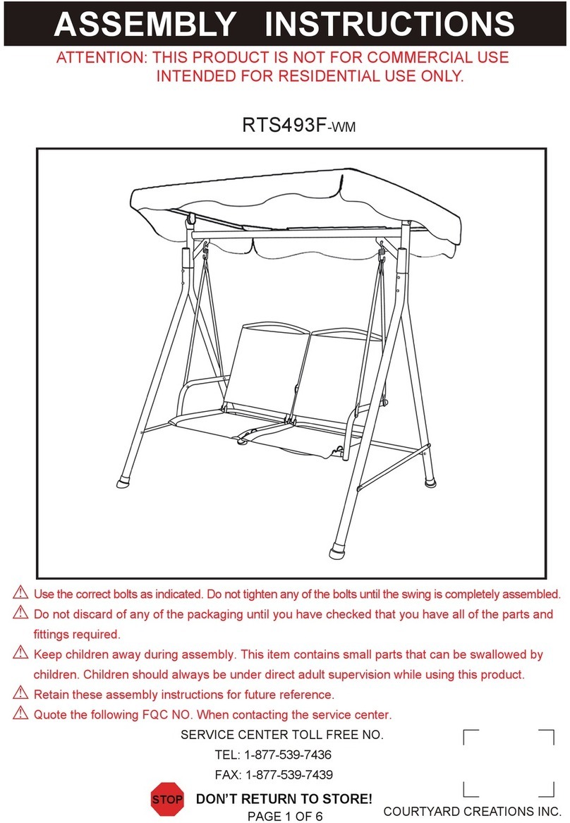 Courtyard Creations RTS493F-WM Assembly instructions