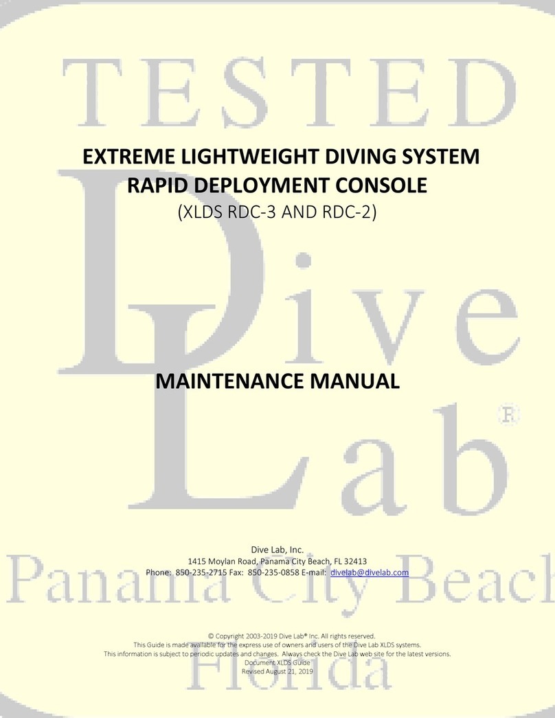 Dive Lab XLDS RDC-3 Maintenance manual