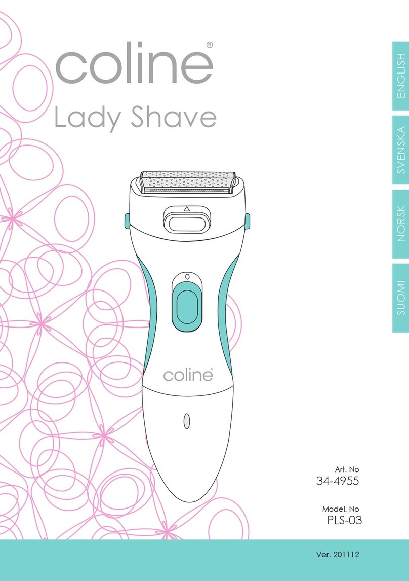 Coline Lady Shave PLS-03 manual
