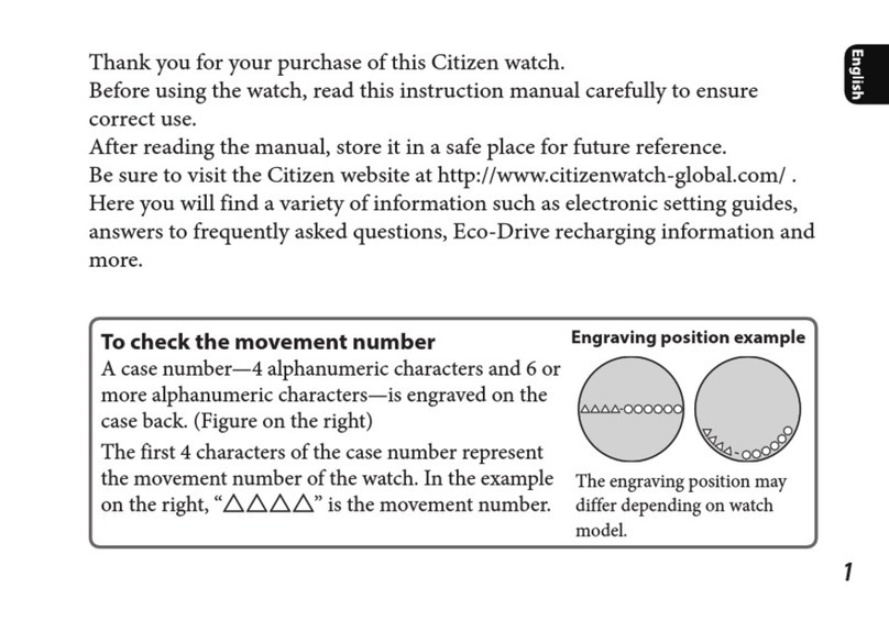 Citizen F158 User manual