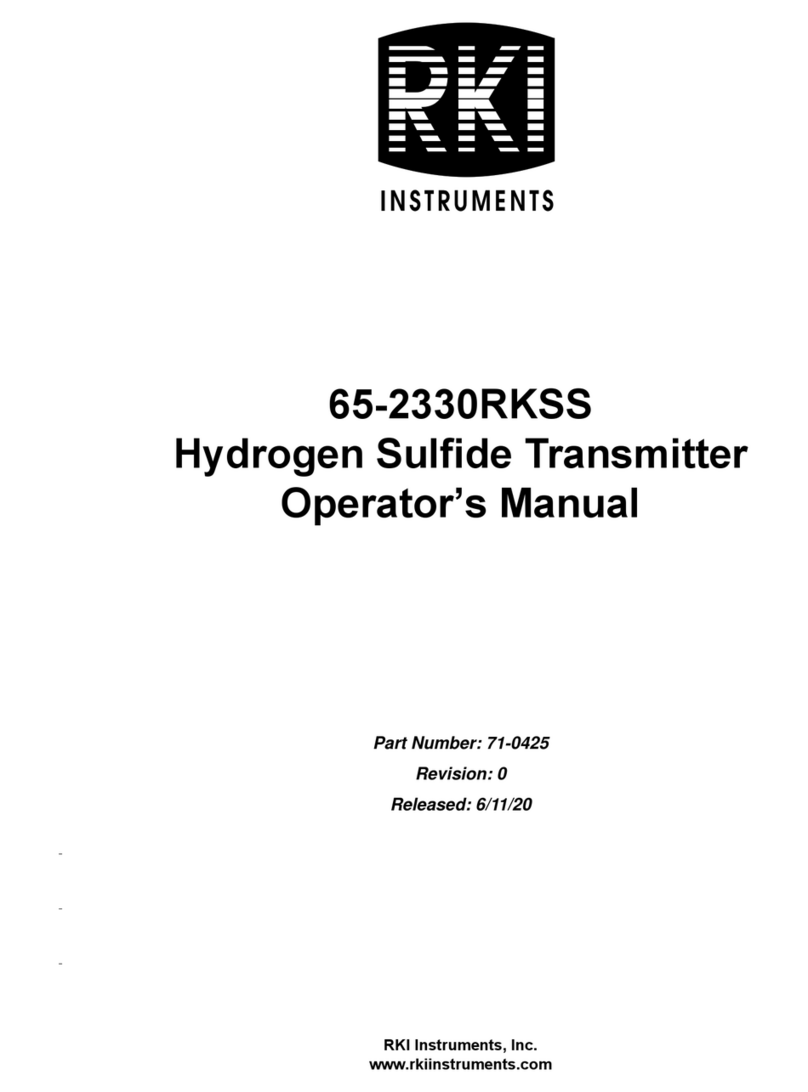 RKI Instruments 65-2330RKSS User manual