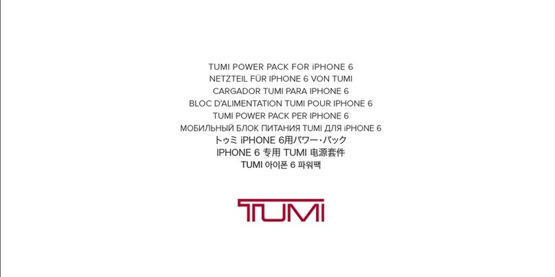 Tumi Power Pack for iPhone 6 manual