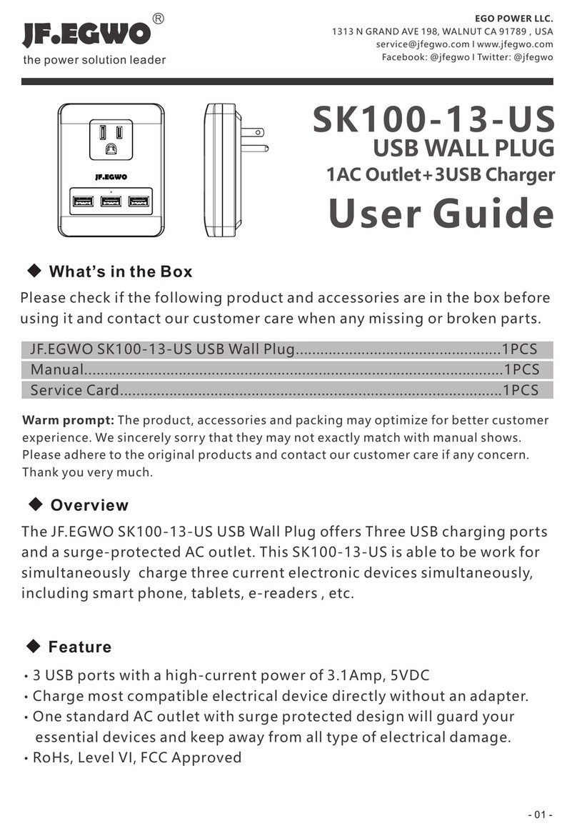 JF.EGWO SK100-13-US user guide