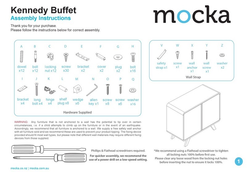 Mocka Kennedy Buffet User manual Mocka Kennedy Buffet User manual