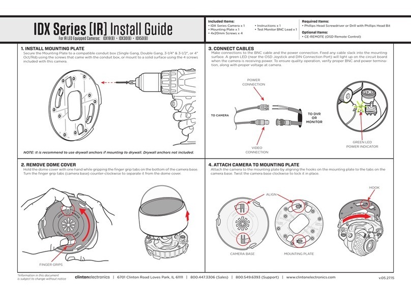 Clinton Electronics IDX Series install guide