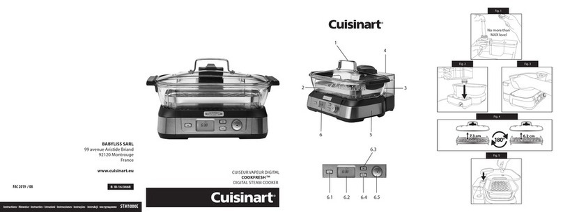 BaByliss Cuisinart COOKFRESH STM1000E instructions