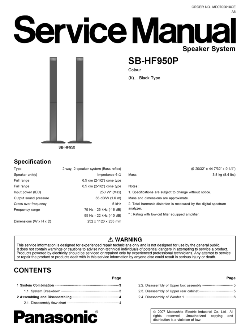 Panasonic SB-HF950P User manual