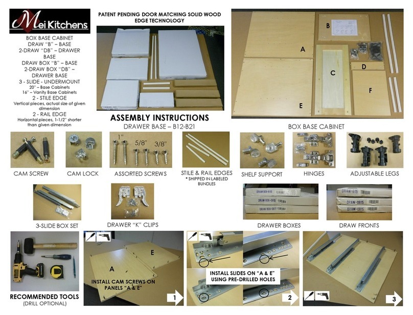 MEI KITCHENS BOX BASE CABINET Assembly instructions