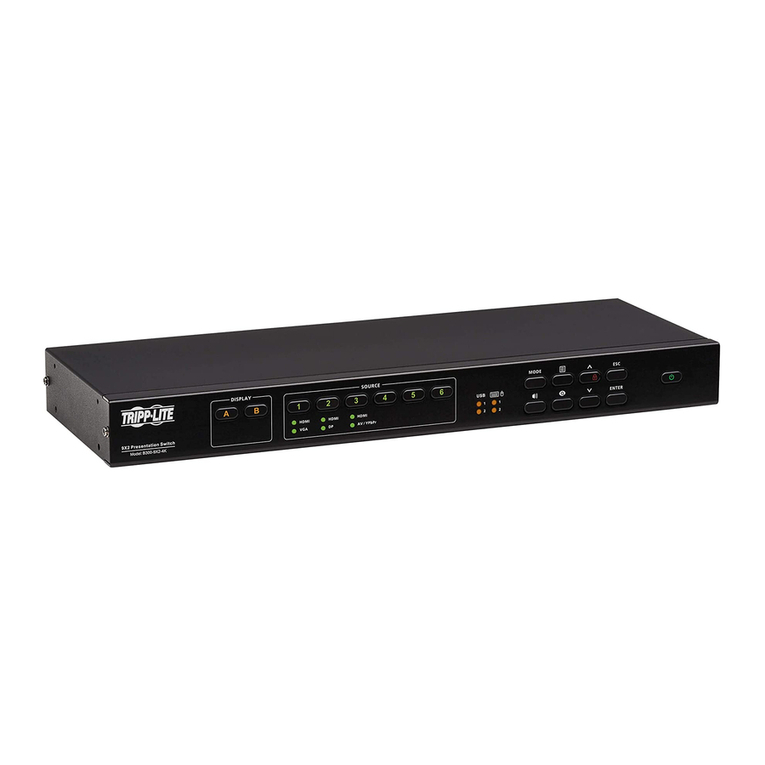 Tripp Lite B300-9X2-4K User manual Tripp Lite B300-9X2-4K User manual
