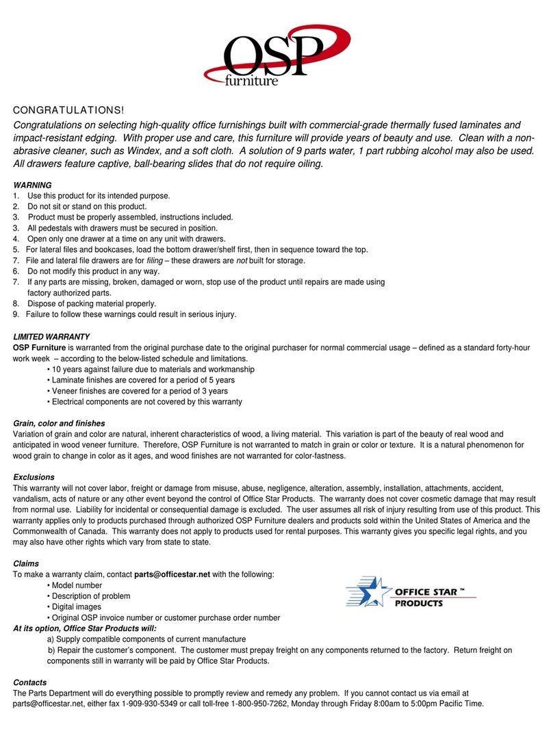 OSP TUX-43 User manual